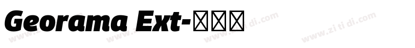 Georama Ext字体转换